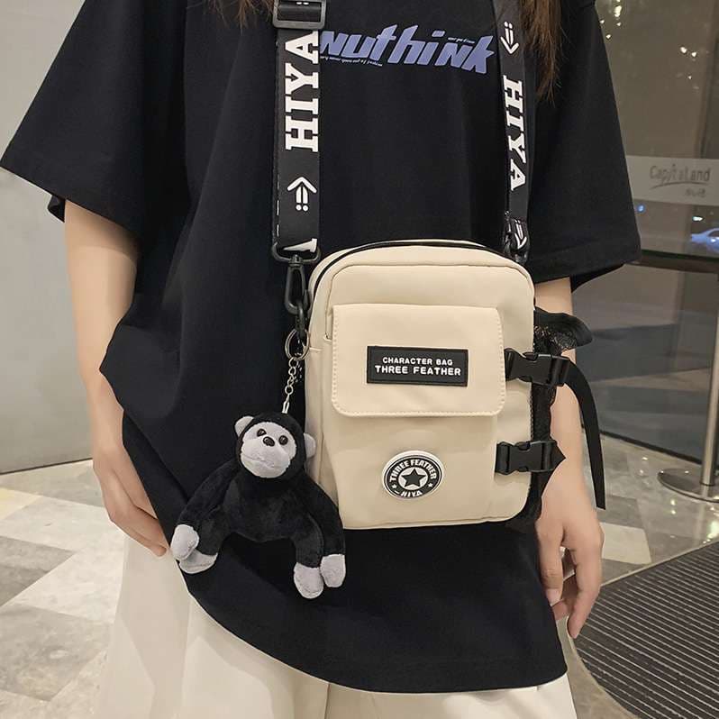 ショルダー バッグ ミニ ストリート系 ミニ ボトルポケット ショルダー