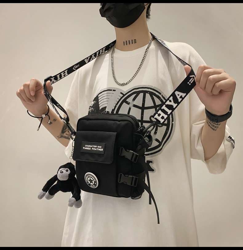 ショルダー バッグ ミニ ストリート系 ミニ ボトルポケット ショルダー