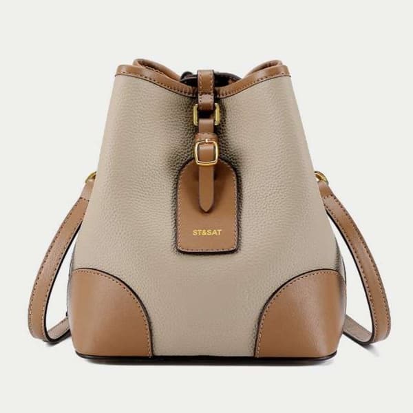 ショルダー バッグ ミニ 上質レザー 巾着型ミニショルダーバッグ