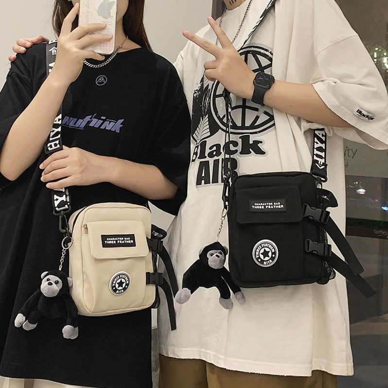 ショルダー バッグ ミニ ストリート系 ミニ ボトルポケット ショルダー