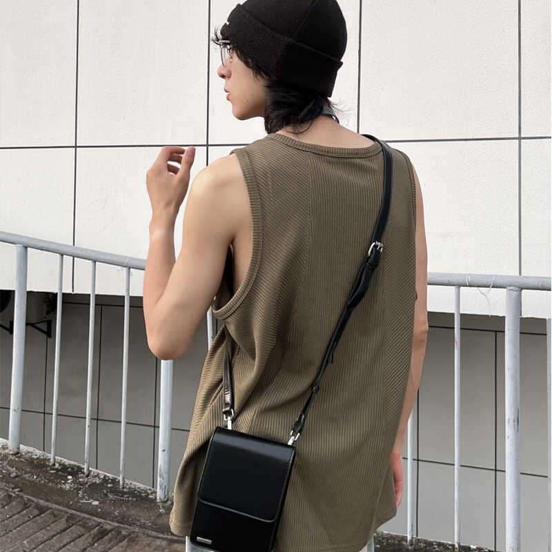 ショルダー バッグ ミニ ミニマルスクエア レザーショルダーバッグ