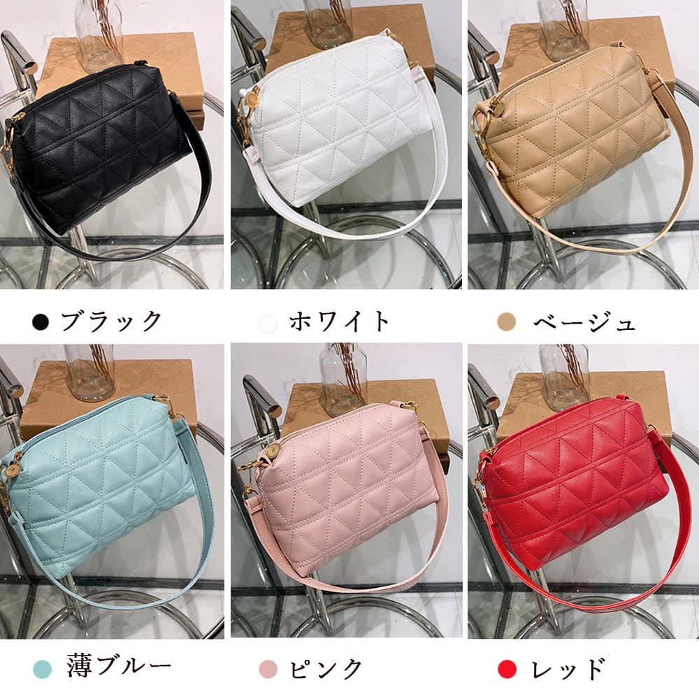 キルティング チェーン ショルダー バッグ ミニ 春 斜め掛け