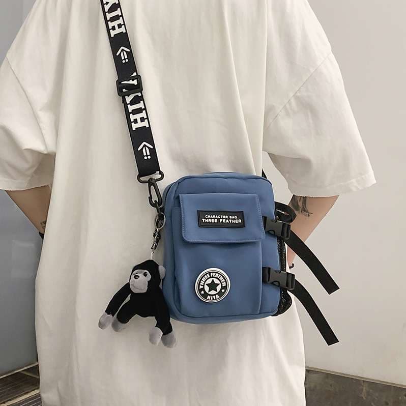 ショルダー バッグ ミニ ストリート系 ミニ ボトルポケット ショルダー