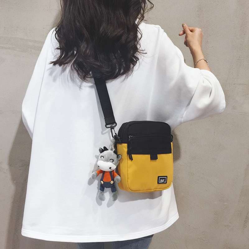 ショルダー バッグ ミニ クマぬいぐるみ付きミニポシェット
