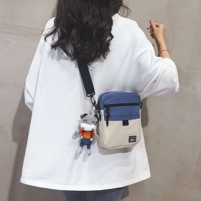 ショルダー バッグ ミニ クマぬいぐるみ付きミニポシェット
