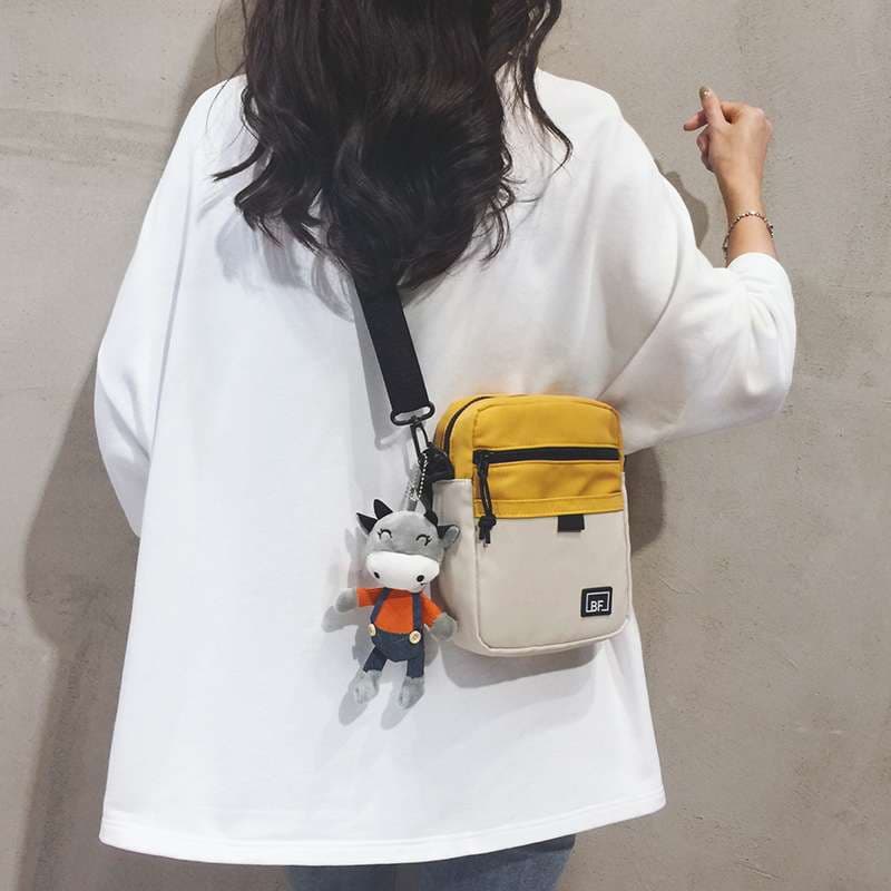 ショルダー バッグ ミニ クマぬいぐるみ付きミニポシェット