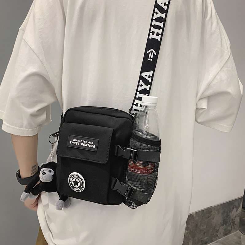ショルダー バッグ ミニ ストリート系 ミニ ボトルポケット ショルダー