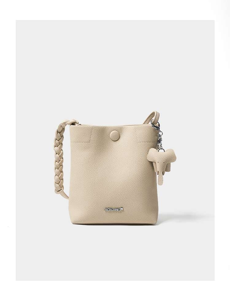 ショルダー バッグ ミニ シンプル編み込みショルダーミニバッグ