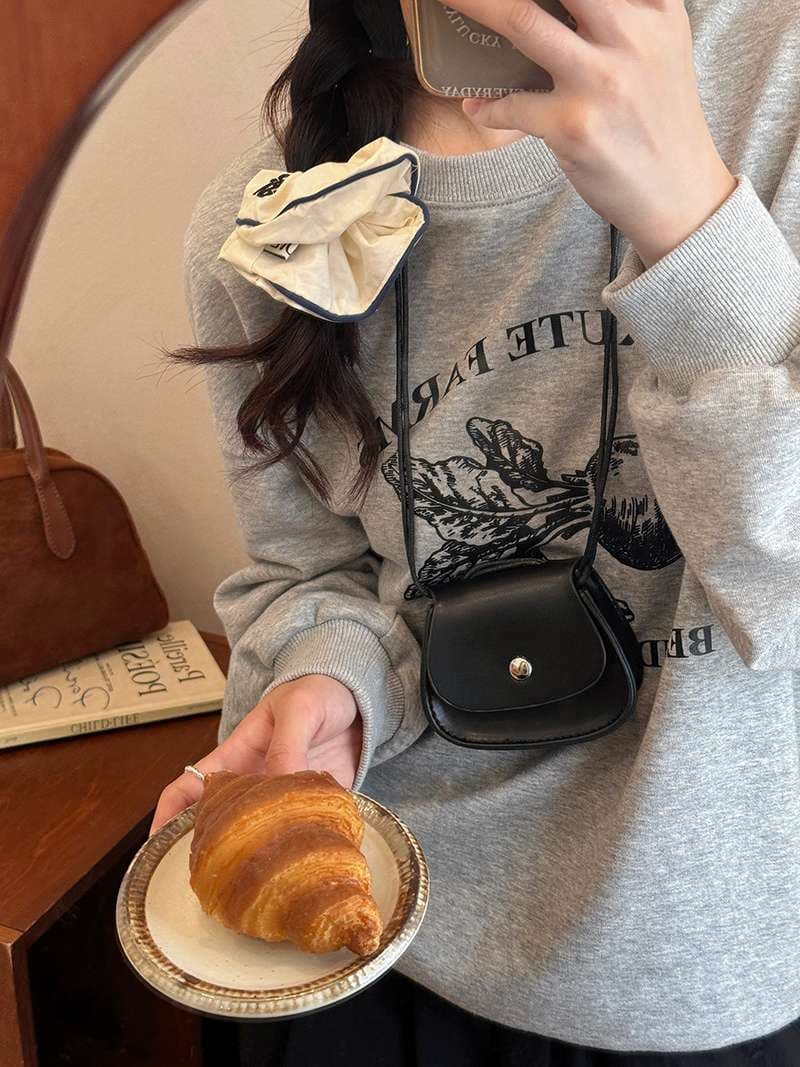 ショルダー バッグ ミニ ミニマル シンプル フラップショルダーバッグ