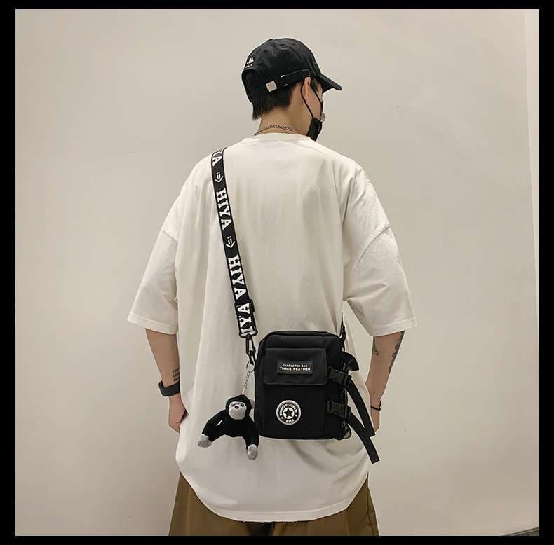 ショルダー バッグ ミニ ストリート系 ミニ ボトルポケット ショルダー