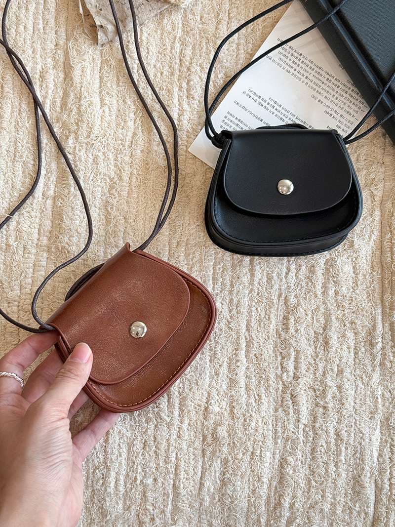 ショルダー バッグ ミニ ミニマル シンプル フラップショルダーバッグ