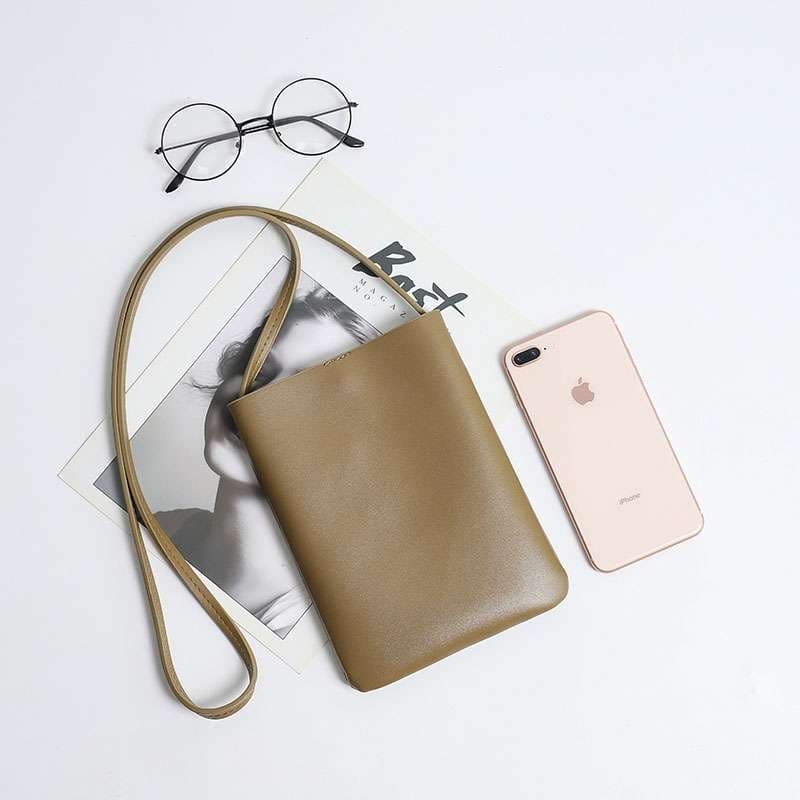ショルダー バッグ ミニ シンプル スマート ミニショルダー 本革製