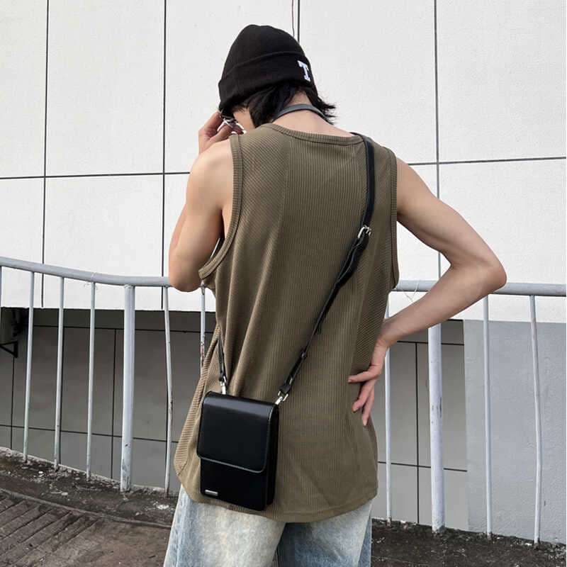 ショルダー バッグ ミニ ミニマルスクエア レザーショルダーバッグ