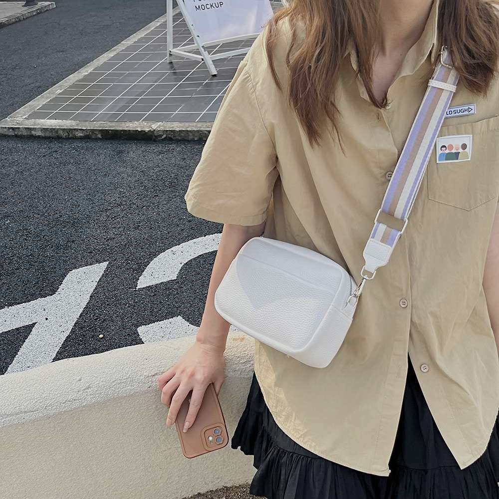 ショルダー バッグ ミニ スクエア型 シンプルミニショルダー