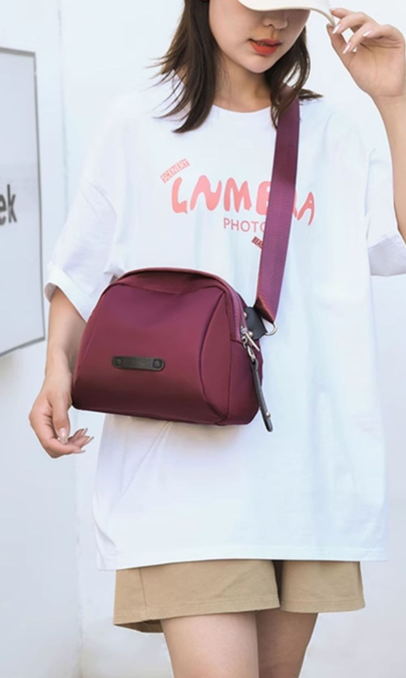 ショルダー バッグ ミニ 丸みのあるフォルムが可愛い小さめクロスボディバッグ
