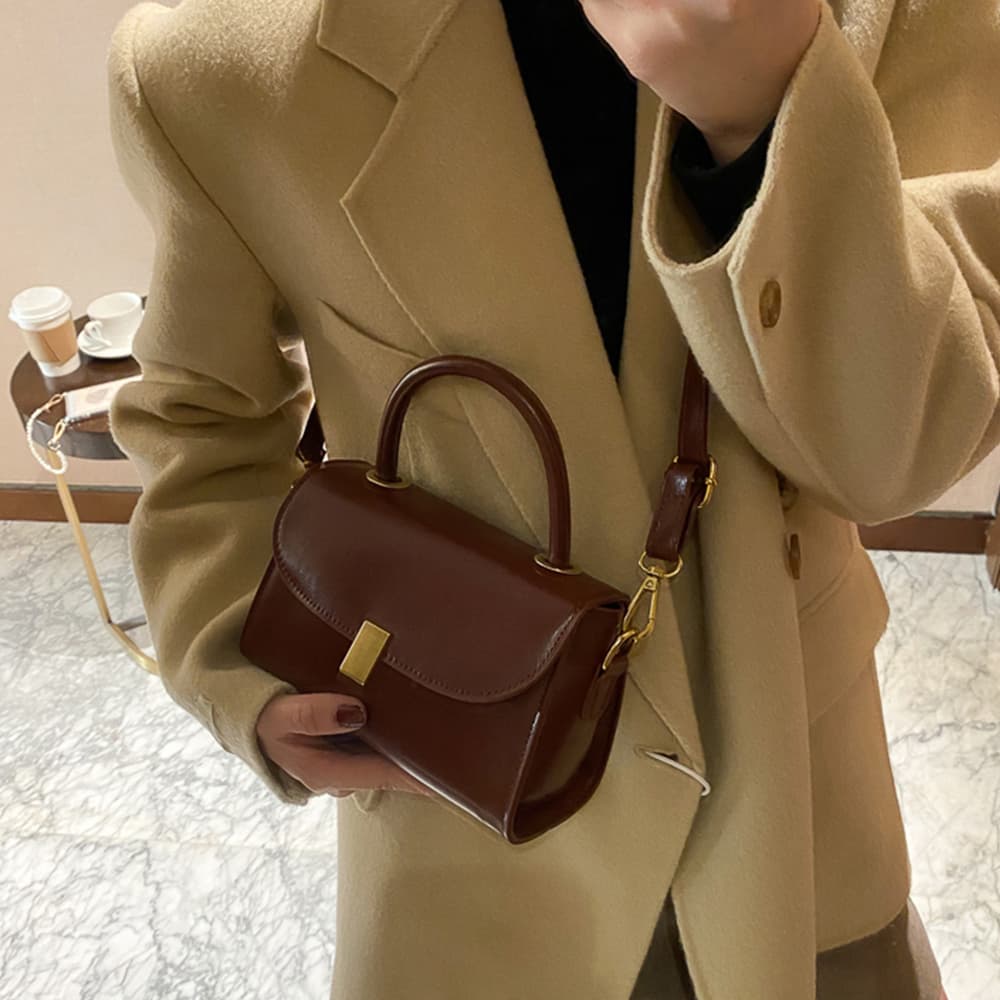 ショルダー バッグ ミニ レトロ調 2way仕様