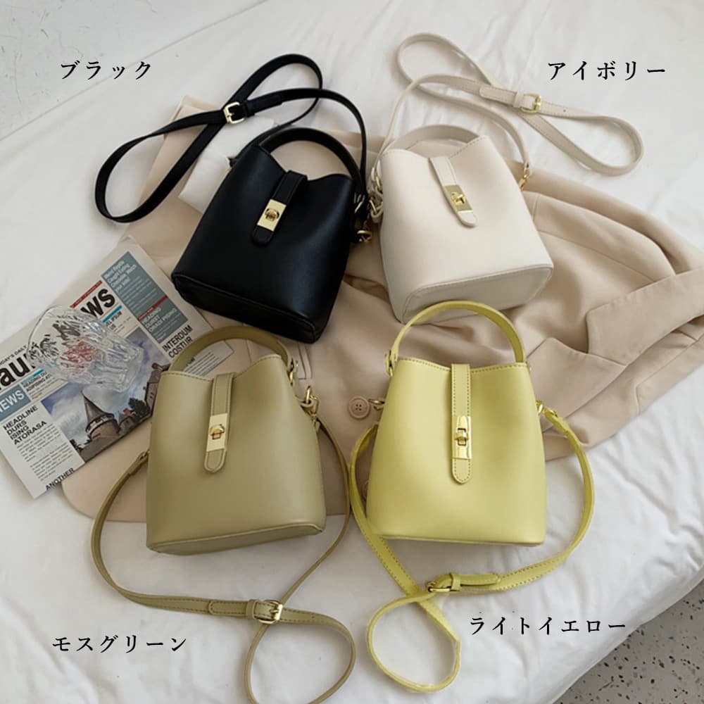 ショルダー バッグ ミニ スクエアバケットバッグ
