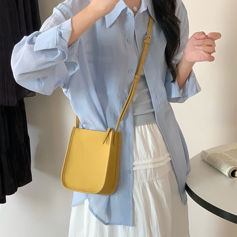 ミニショルダーバッグ シンプル スクエア ミニショルダー