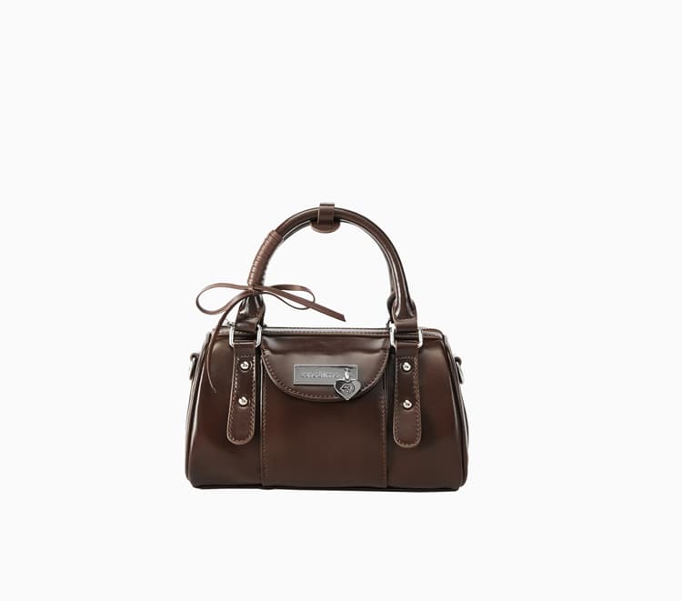 ショルダー バッグ ミニ シンプル レザー ミニボストン