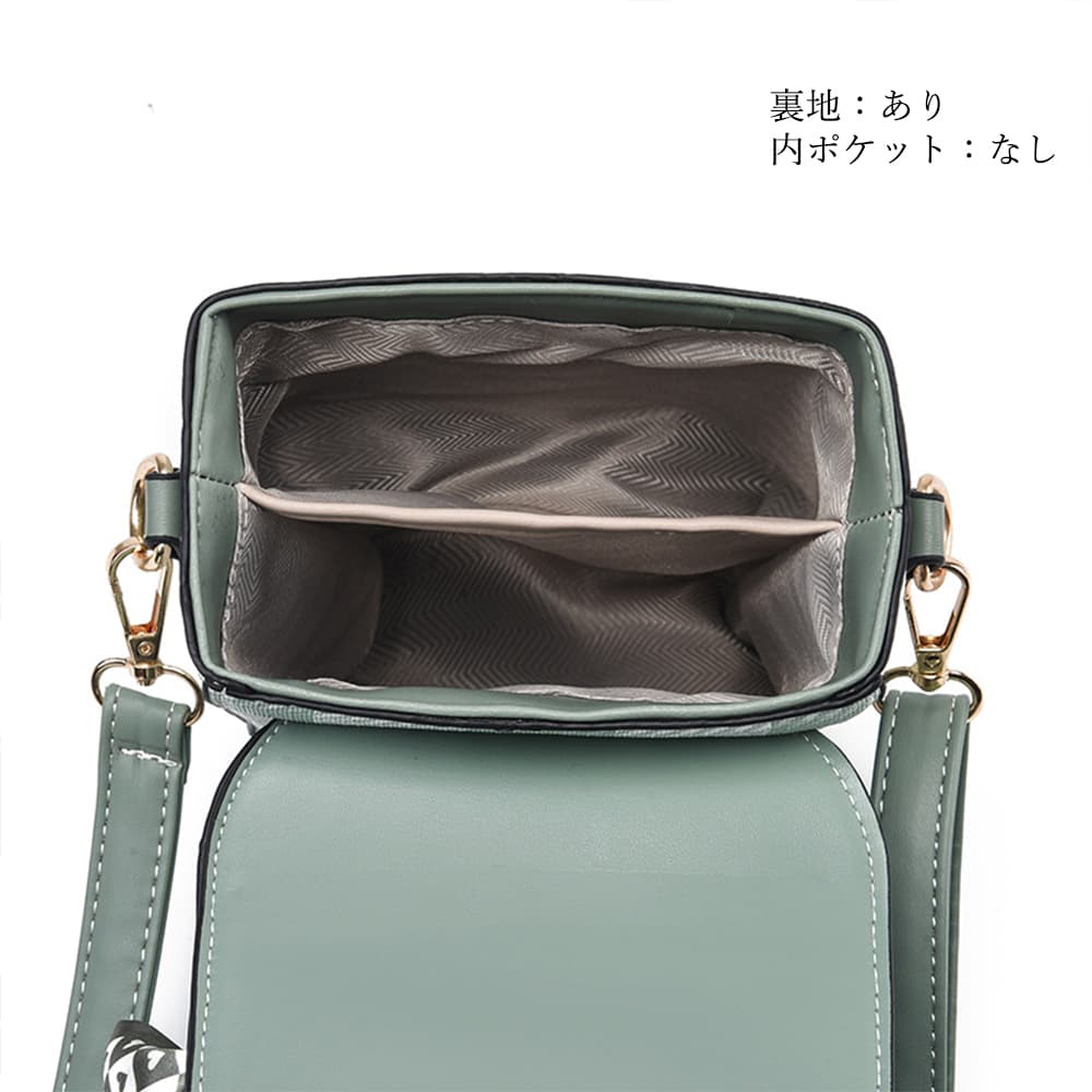 ショルダー バッグ ミニ 縦型バッグ スカーフ付き