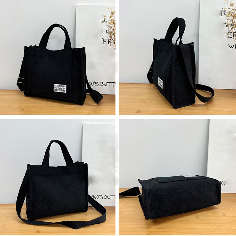 ショルダー バッグ ミニ コーデュロイ トート ショルダー付き 3way